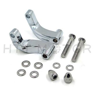 Mirrors Mount Adapter For Harley Heritage Flstc Fxcwc Super Glide Fxdc Wide Cd