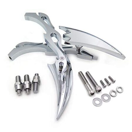 Motor Alloy Arrow Custom Mirror Harley Davidson softail FatBoy Sportster CHROME