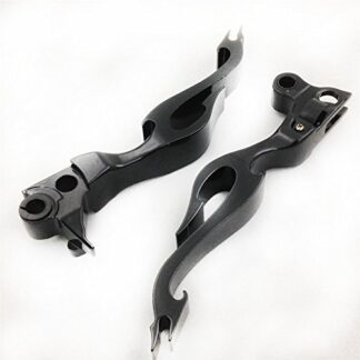 Motor Black Flame Lever For Harley Flstn Deluxe Flstf Fat Boy Flstsc Springer Classic