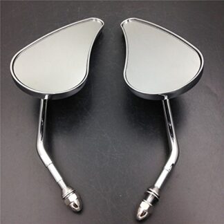 Motor Chromed Custom Aluminum Mirrors Fit For Harley FXST XLH Sportster Roadster XLS