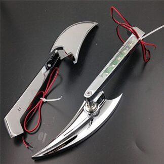 Motor LED turn signals Running Blade Mirror fit Suzuki GSXR600 750 1000 1100 Hayabusa OVAL