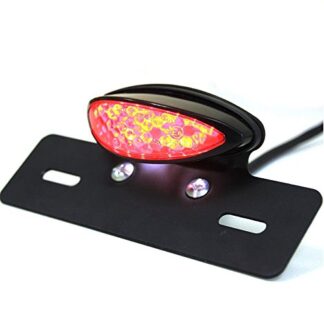 MotorToGo Black 12V 19LED Brake Tail License Plate Light for 2004 Suzuki DRZ400