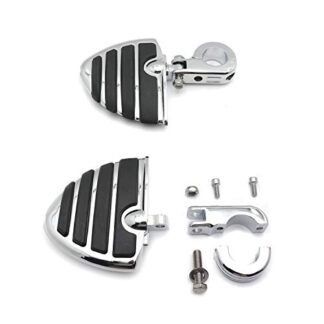 Motorcycle 1 1/4" Wing Footpegs Male Mount P Clamps for Honda VT750 VTX1300 VF750 VLX600