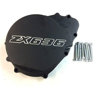 Motorcycle Billet Motor Engine Stator Cover Kawasaki Zx6R 636 2003-2004 Black Left Side
