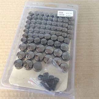Motorcycle Black Bolts Toppers Caps for 2007 2008 2009 2010 2011 2012 2013 Harley FLT FLH
