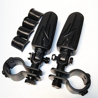 Motorcycle Black Front Rider Flame Foot Pegs Clamps mounting Bracket For Honda Magna VLX600 Shadow valkyrie