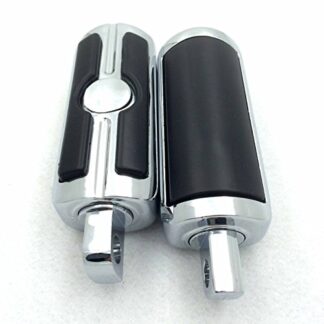 Motorcycle Chrome Skull Foot Pegs Footrest Kit For Harley Dyna Glide Fat Bob Street Bob