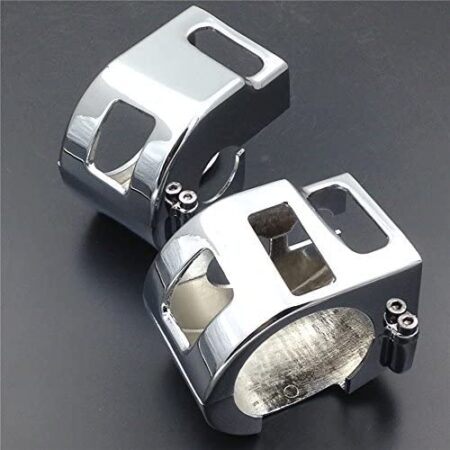 Motorcycle Chrome Switch Housing Cover for 1999-2008 Kawasaki Vulcan 1500 1600 All Models by SMT-MOTO