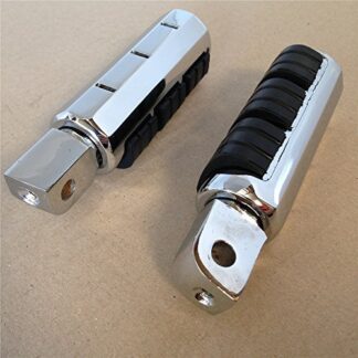 Motorcycle Chromed Aluminum Rubber Front Foot Peg For Yamaha Road Star Warrior 2002-2009