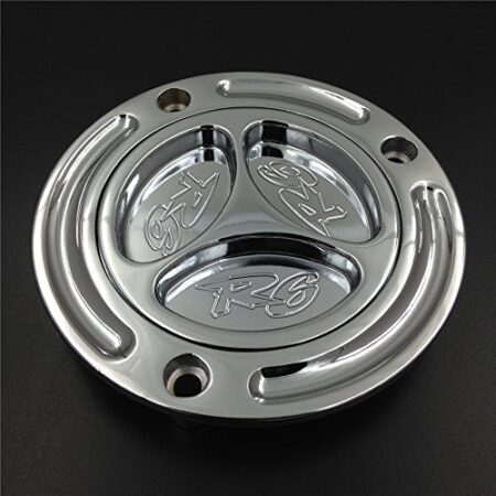 Motorcycle Chromed Keyless Gas Cap For Yamaha YZF R6 Twist Off Fueltank Fuel Cap 1986-2014