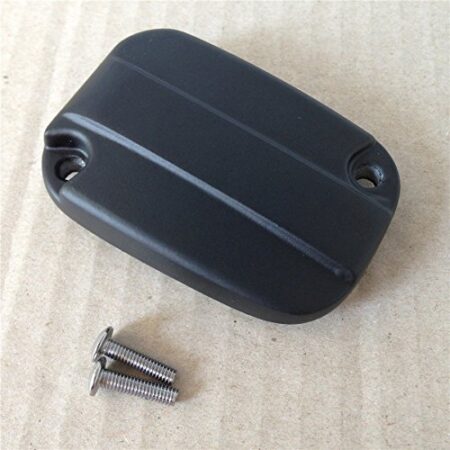 Motorcycle Front Brake Fluid Reservoir Cap for 2007-2012 Harley Electra Glide Road Black