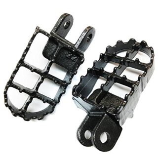 Motorcycle GRAY Motocross MX Foot Pegs For 1997-2007 Kawasaki KLX300R 1993-1995 KLX650