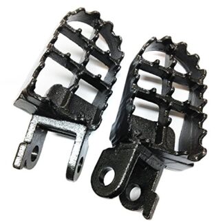 Motorcycle GRAY Motocross MX Steel Foot Pegs For 1991-1996 XR250L 1988-1995 XR250R