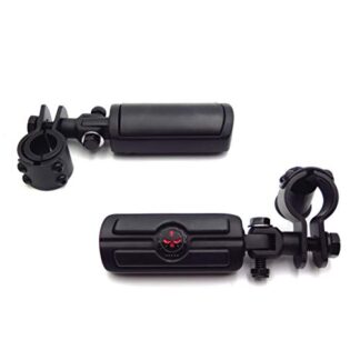 Motorcycle Highway Front Skull Foot Pegs Clamps mounting Bracket For Honda GL1800 GL1500 GL1100 GL1200 01-12