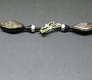 Motorcycle LED Turn Signals Indicators Blinkers Lights fit suzuki yamaha Black Smoke