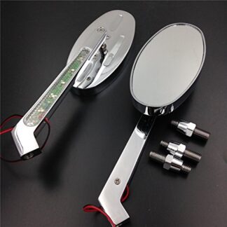 Motorcycle LED turn signals Running Mirror for Honda CBR600 900 929 954 1000RR OVAL Shape
