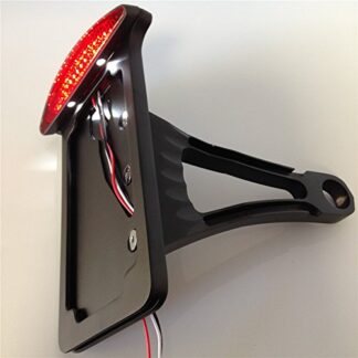 Motorcycle License Plate Assembly Led Tail Brake Light For Side Mounted Verticle