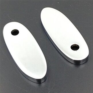 Motorcycle Motorcycle Chromed Mirror Block Off Base For Kawasaki Yamaha Suzuki