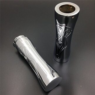 Motorcycle Motorcycle Flame Style 22Mm Hand Grips For Honda Suzuki Kawasaki Yamaha Chrome