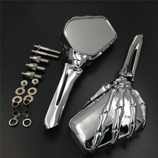 Motorcycle New Chrome Skull Skeleton Mirrors Fit Suzuki Gsxr 600 750 1000 Hayabusa Cruiser