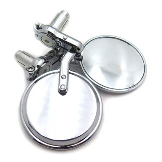 Motorcycle Round Bar End 7/8''mirror fit for Kawasaki Z1000 Z750 ER-6F ER-6N VN KLX CHROME