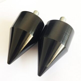 Motorcycle Spike Bar End Kawasaki Zx 750 900 650R 7R 9R Z1000 10R Zx11 Zzr1200 Zx14 Black