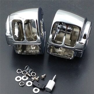 Motorcycle Switch Housings Cover For 2009 Later Harley Dyna Sportsters Softail V-Rod Chrome