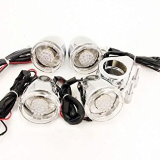 Motorcycle Turn Signals Kit For Harley Bullet Led 41Mm Clear Lens