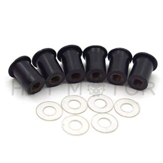 Motorcycle Universal Chrome Motorcycle Spike Bolts For Windscreen Fairings License Plate by SMT-MOTO