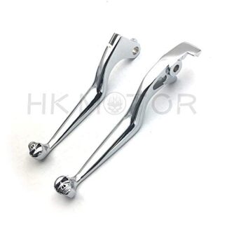 New Chrome Brake Clutch Skull Hand Lever Fit Honda Shadow 600 750 1100 Magna 750