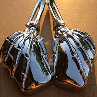 New Chrome Skull Skeleton Mirrors Fit Suzuki Gsxr 600 750 1000 Hayabusa Cruiser
