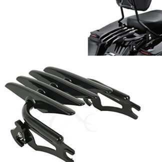 New Motorcycles Black Stealth Pak Pack Luggage Rack Mount For Harley Electra Street Glide Road King FLHX FLHT 2009 Up