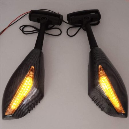 New Turn Signal Mirror for Kawasaki Ninja 500 250R Triumph Daytona Trophy Ducati