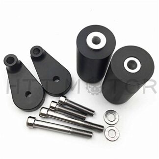 No Cut Cadre Slider Crash protection d'écran pour 2007 2008 Yamaha YZF R1 Yzf-r1 Noir