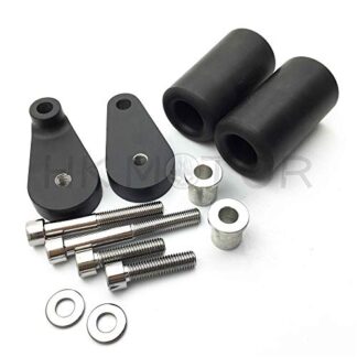 No Cut Frame Slider Crash Protector For 2004 2005 Kawasaki Zx10R Zx-10R Black