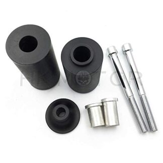 No Cut Frame Slider Protector For 2003 2004 Kawasaki Zx6R Zx-6R Zx6Rr Black