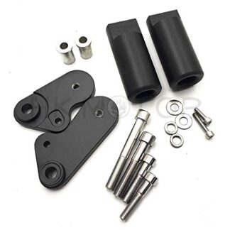 No Cut Frame Slider Protector For 2009-2012 Yamaha Yzf R1 Yzfr1 Yzf-R1 Black