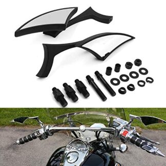 Noir Lame Mini miroir pour Honda Rebel Shadow 600 750 VTX 1300 1800 Spirit 1100