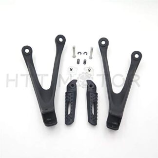 Noir arrière passager Piquets de pied support pour Honda Cbr1000rr 2008 2009 2010