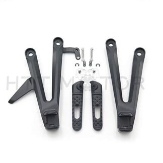 Noir arrière passager Repose-pieds support de fixation pour Honda Cbr1000rr 2004 2005 2006 2007