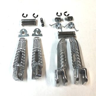 Polish Front Rear Foot Pegs Footrest Kit For Suzuki GSXR 600 750 2000-201 GSXR 1000 2000-2011