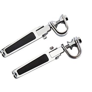 Radracing Motorcycle Foot Pegs Clamps Kit 1" to 1.25"(1 1/4") Anti-Vibrate Engine Guard fit for Harley Softail Touring Sportster Sport Glide FXRT