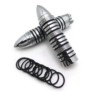 Replacement Motorcycle 1'' HAND GRIPS Fit for Harley Davidson bikes Chrome Color by TTMT