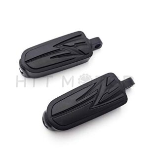Repose-pieds Pied Piquets pour Harley Softail Dyna Sportster Custom CVO Fat Boy Ultra Noir