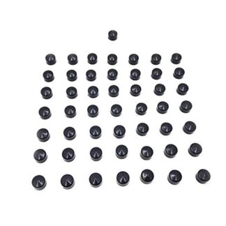 SEMT- 50PCS Bolt Cap Dress Cover Kit Compatible With 07-17 Harley Touring Engine Trans Primary Black [B074MP1GNV]