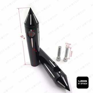 SMT-1'', 6'' Spike Handlebar Risers Compatible With Honda Shadow Spirit 750 Aero VTX 1300 C 1800N Valkyrie BLACK [B00V2ZHC94]