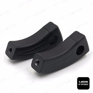 SMT-3.5" Handlebar Pullback Risers Compatible With Suzuki Honda Yamaha Kawasaki (7/8" Bar) Black [B00RUELQQ6]