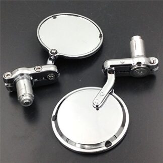 SMT-7/8 Inch Bar End Mirrors Compatible with Aprilia Vespa Kymco Piaagio Agusta KTM BMW Chrome [B00RUDV770]
