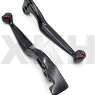 SMT-Black Brake Clutch Skull Lever Compatible With Honda Cbr900Rr Vtx1300 Vt1300 Vt1100 Ace [B00RUE4U4G]