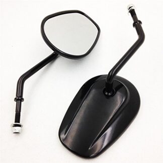 SMT-Black Rearview Mirrors Compatible With Harley Davidson FLSTC FXDB DYNA FXDF FLSTF 8mm [B00RUE2NWW]